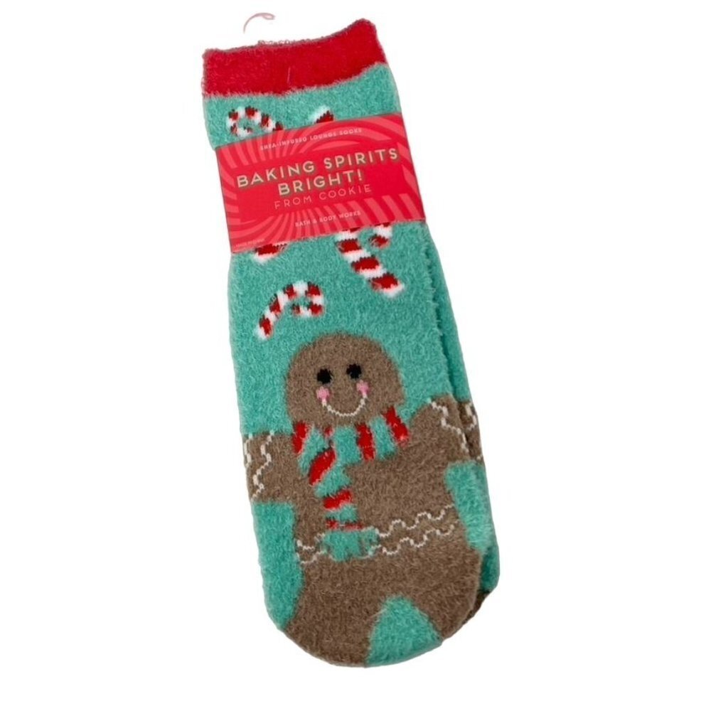 Bath & Body Works Winter Holiday Shea-Infused Lounge Socks OS  B34 - Picture 8 of 13